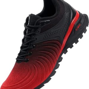 KRICELY Trail Running Shoes - Red & Black